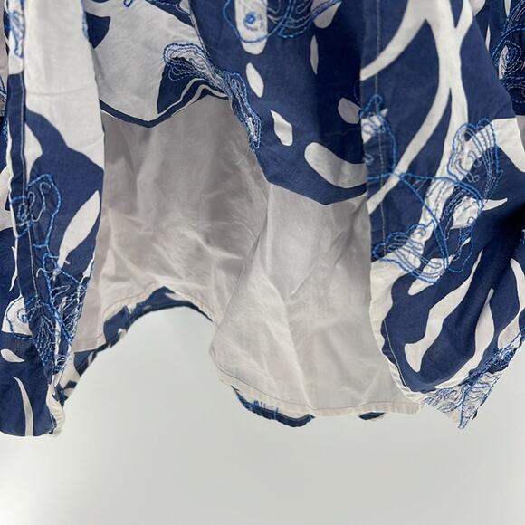 Vineyard Vines Women's Halter Dress with palms and fish - Blue/White - 4 - Picture 4 of 9